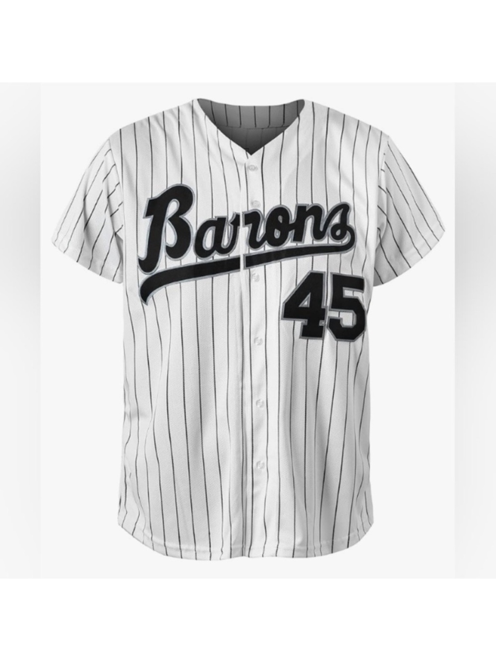 Michael Jordan Birmingham Barons White Pinstripe Baseball Jersey #45 / White Sox